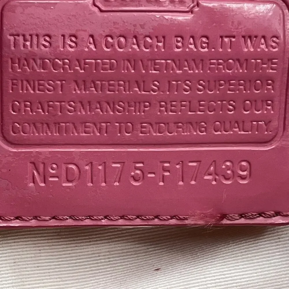 Y2K Vintage Coach F17439 SoHo Pink Beige Bag With Wristlet STINKY DIRTY AS IS